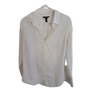Bitten By Sarah Jessica Parker Long Sleeve Button Down Shirt Size XL